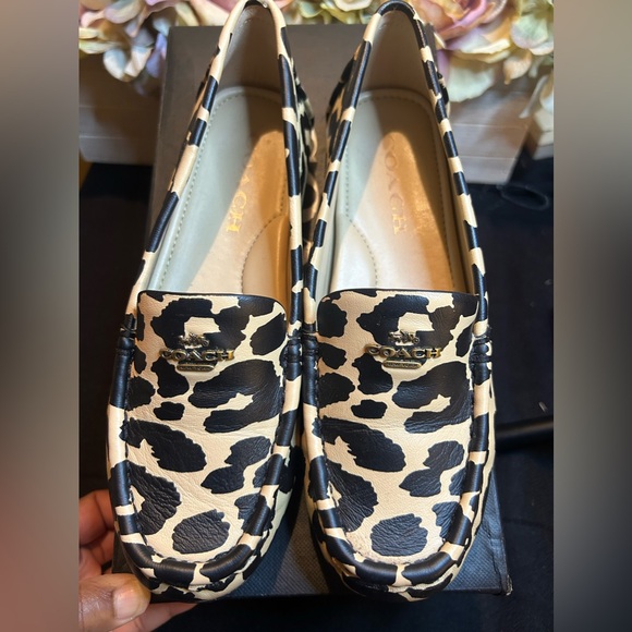 Coach Women's Marley Leopard Print Driver size 5 - Picture 5 of 11